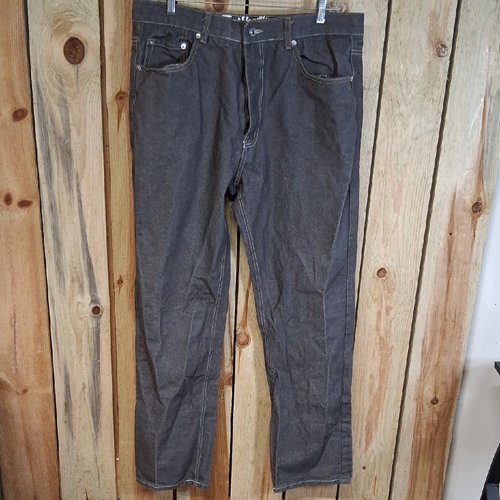 Trust Jeans Mens Gold Label Gray Size 42/34 Straight Leg